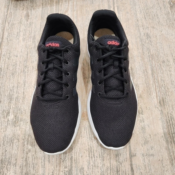 Adidas,Lite Racer Cloudfoam Athletic Sneakers Black/White, Men's 12 - Picture 2 of 11